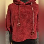 Hello Miss NWOT  Red and Gray Pullover Cropped Hoodie size medium Photo 1