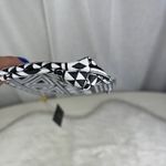 Forever 21 Black White Geometric Print Pencil Pen Case Makeup Bag Gold Zipper Pouch NWT Photo 13