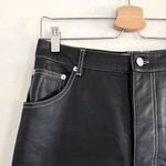 Free People  The It Factor Black Vegan Leather Pants Size 4 Photo 11