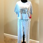Juicy Couture Women’s Pajama Set in Light Blue and Silver Photo 1