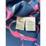 Lilly Pulitzer Blue Off Shoulder Silk Adira Dress in Tiki Pink Broken Shaker XXS Photo 3