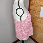 Aerie Red White Geometric Pattern Fringe Hem Racerback Tank Top Extra Small NWT Photo 2