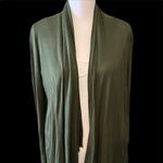 Beautiful size small green lightweight semi sheer flowy cardigan GUC Green Photo 1