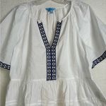 Draper James  Short Sleeve Embroidered Top Size M Photo 2