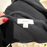 ALC Frank A.L.C. Halley Ruched Long Sleeve V-Neck Top Black Size XS Photo 3