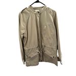 Liz Claiborne Beige Field Jacket with Drawstring Waist - Unisex Medium Outdoors Photo 1