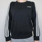 Adidas  Women Essentials 3-Stripes Sweatshirt Black Photo 6