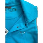 Oakley Women's Blue White Active Collared Tank Top Size XS Photo 4