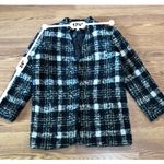 Veronica Beard Black wool Blend Crispin Tweed boxy oversized Coat size 10 Photo 6