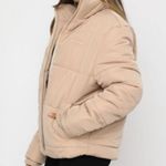 White Fox Boutique White Fox Not Giving In Puffer Jacket Sand S/M Photo 5
