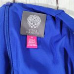 Vince Camuto Royal Blue Ruffle Halter Neck Sheath Dress Size 14 Photo 5