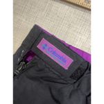 Columbia Vtg 90s  Black Fushia Nylon Shell REVERSIBLE SNOW PANTS Ski Women M Photo 3