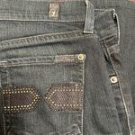 Seven7 NWOT  size 26 Seven bootcut jeans - embellished back pockets , dark wash. Photo 1
