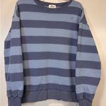 ZYIA Active blue dusty striped crewneck sweatshirt Long Sleeved Women’s XL Photo 0