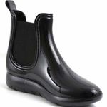 Catherine Malandrino  Mitzy Black Ankle Rain Boots Photo 0