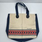 Vintage Carnival Cruise Line The Fun Ship Tote Bag Travel Shoulder Shopping Vaca Tan Photo 5