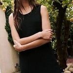 Free People Beach Women's Nina Sweater Dress Black M Sleeveless Knit Minimalist Photo 0