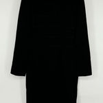 Jaeger London Pure Lana Wool Black Pencil Dress US Size 8 UK 10. Cocktail Party Photo 0