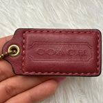 Coach 2" Wine Red Fob Bag Charm Hang tag Hangtag Photo 0