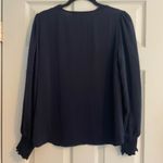 Sugar Lipz Black Lace V Neck Long Sleeve Blouse M Whimsigoth Goth Dark Academia Size M Photo 3