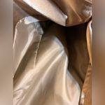 Brandon Thomas NWOT Taupe Gold Trench Coat w black leather trim pockets dressy M Size M Photo 15