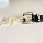 Adrienne Vittadini Black and Silver Belt Snakeskin Detail Size Large/XL Photo 1