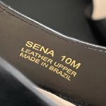 Botkier  Sena Black Leather Shoes Womens size 10 Snakeskin Block Heel Pump Photo 10