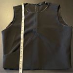 ZARA  Trafaluc Black Crop Crew Neck Sleeveless Top Side Zip Women’s Size S Photo 5