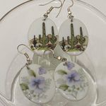 Vintage Porcelain Dangling Earrings Bundle Photo 9