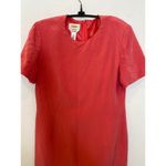 Talbots Petites Pink Silk Short Sleeve Shift Dress Vintage Y2K Mini Sz 10P Photo 2