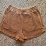 Aerie Tan Waffle Shorts Photo 0
