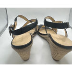 Cole Haan Women's  Black Leather Taylor Wedge Sandals Size 9.5 Photo 7