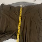 Duluth Trading Cargo Pants Brown Green Nylon Stretch Dry Fly Hiking Outdoor GORP Size 16 Photo 4