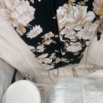 American Eagle Women’s Small Petite Black Floral Belted Jumpsuit New Size undefined Photo 2