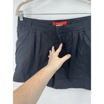 Anthropologie Cartonnier Shorts Tencel Cotton Women 6 Black Preppy Minimalist Photo 5