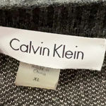 Calvin Klein  Dark Grey Pink Roses Floral Sweater Dress Women’s Size XL Stretchy Photo 4