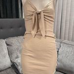 🌸AMTIOUS weekend beige mini dress ✨ Tan Photo 0