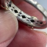 Designer AJ 14K sterling real diamond ring size 7.5 Gold Photo 4