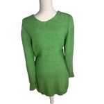 Free People Sienna Wrap Sweater Dress in Green Small Photo 2