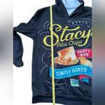 Stacy’s Pita Chips Hoodie Size XL Funny Novelty Sweatshirt Relaxation Black Photo 3