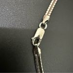 Diamonds International Safi Kilima Tanzanite Silver Omega 18” Chain Necklace 14g Photo 7