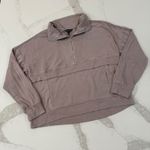 Danskin Scuba Half Zip Athletic Pullover Sweater Women's Medium Taupe Athleisure Photo 0