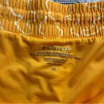 Athleta  Printed Mesh Racer Run Short 4” Inseam Gold Size 3X Lined NWT Photo 5