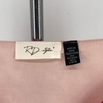 RD Style Pink Print Sheer Long Sleeve Smocked Waist Mini Dress size Large Photo 8