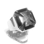 New‎ stainless steel biker ring size 9 Silver Photo 2