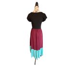 Anthropologie -Maeve Colorblock Maxi Dress Casual Short Sleeve Dress Small Photo 3