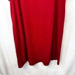 Eileen Fisher  Large Dress Silk Noil Red Short Sleeve Shift Pockets Granola 1804 Photo 5