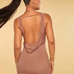 SheIn BAE Solid Backless Bodycon Mini Dress Photo 3