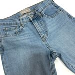 Everlane The Kick Crop Demi Bootcut Frayed Hem High Rise Blue Jeans 25 Photo 4