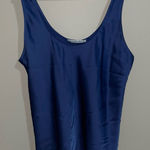 Abercrombie & Fitch  Satin Blue Camisole Tank Top Size Large Photo 0